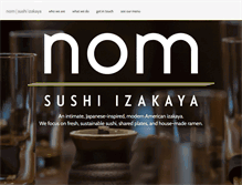 Tablet Screenshot of nomsushi.com